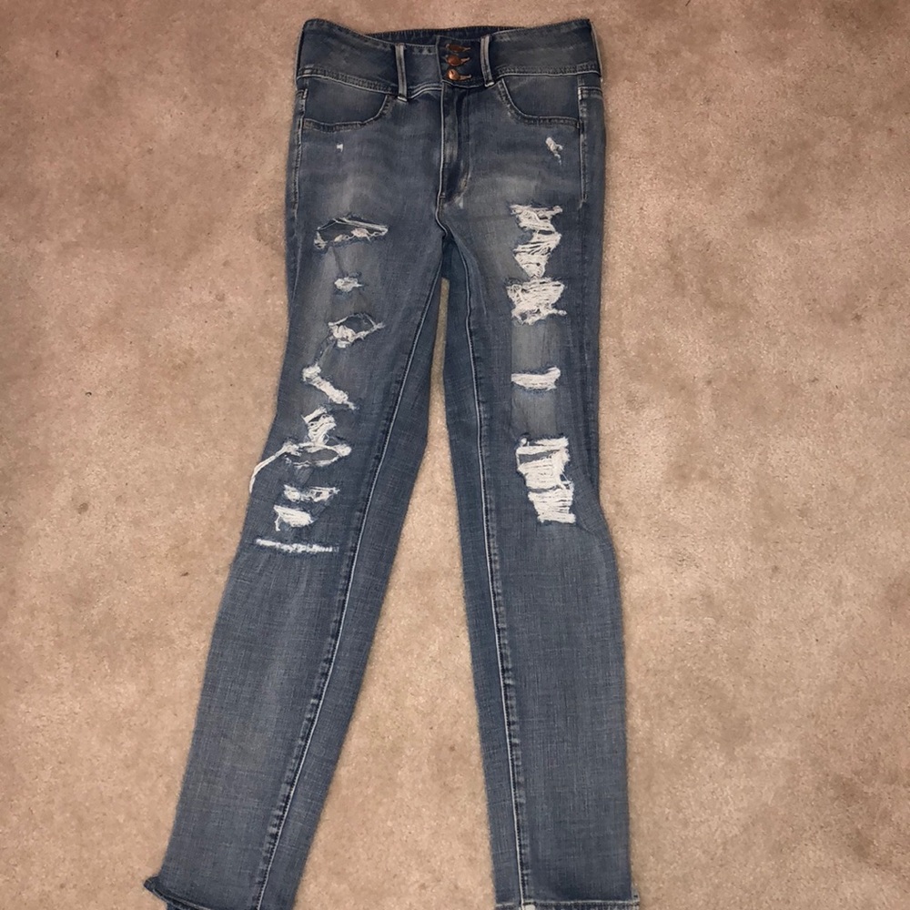 Super high wasted Jean jeggings